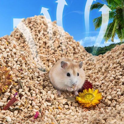 Plants Corncob Bedding Nest Pad for Hamster Rabbit Hedgehog Small Pet Supplies - Corn Cob Litter