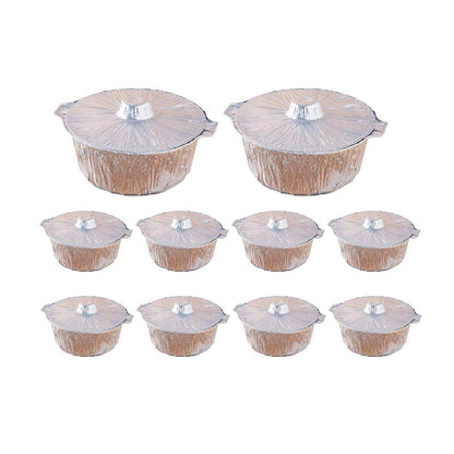 10PCS Duty Aluminum Foil Pots for Hotpot Camping Picnic Tinfoil field cutlery - 4000ml