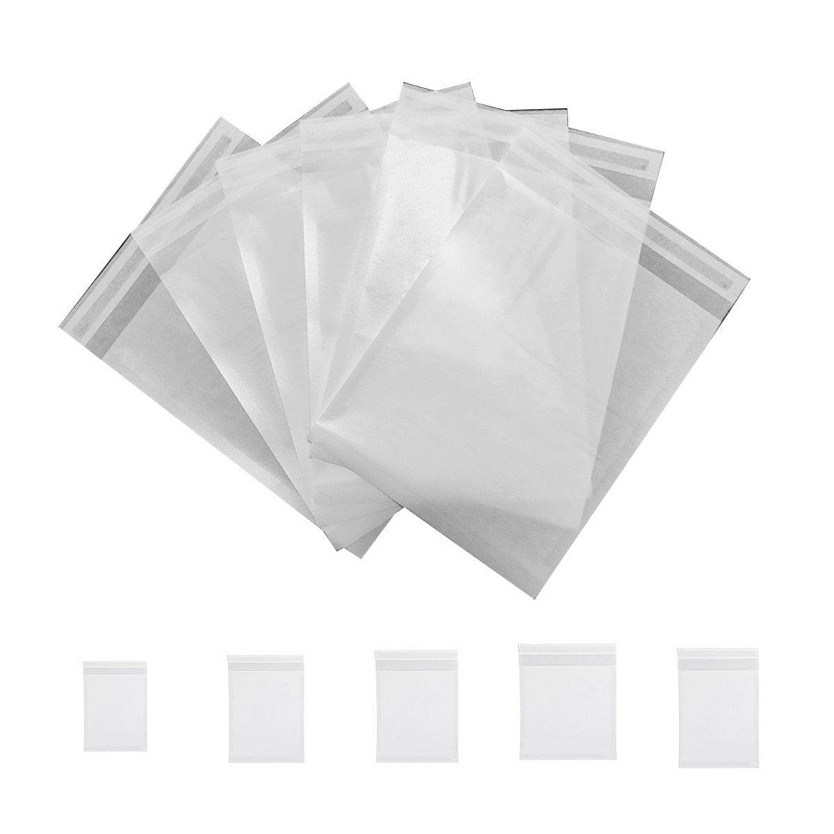50PCS Eco-Friendly Biodegradable Translucent PaperBags Greaseproof Glassine Bags - 40*50+5cm