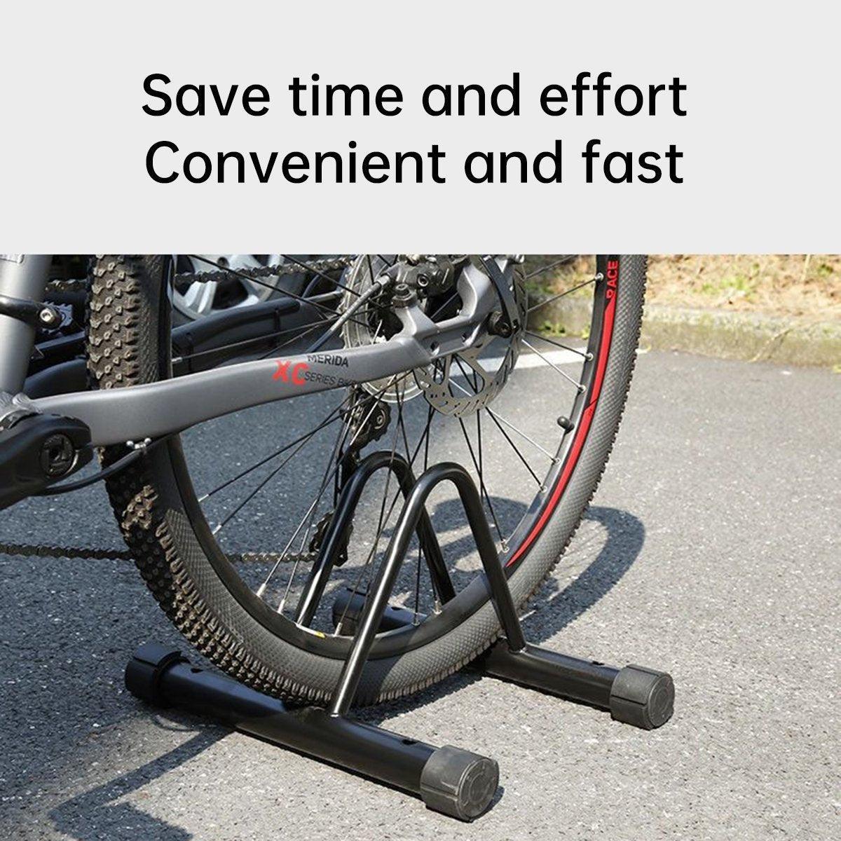 Parking Floor Bike Rack Bicycle Storage Steel Holder Portable Cycling Bike Stand