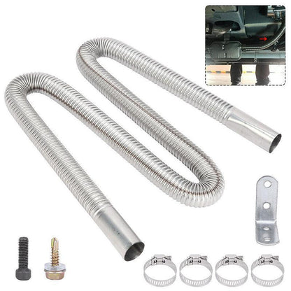 Air Diesel Heater Car Parking Exhaust Pipe Hose + 24Mm Silencer Muffler Filter