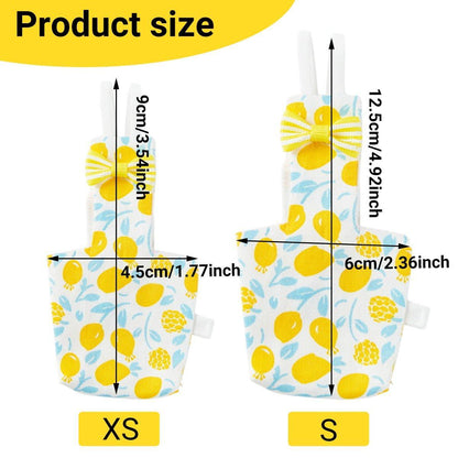 Adjustable Parrot Diaper Bird Flight Suit Tiger Skin Peony Special Supplies - Green-XS