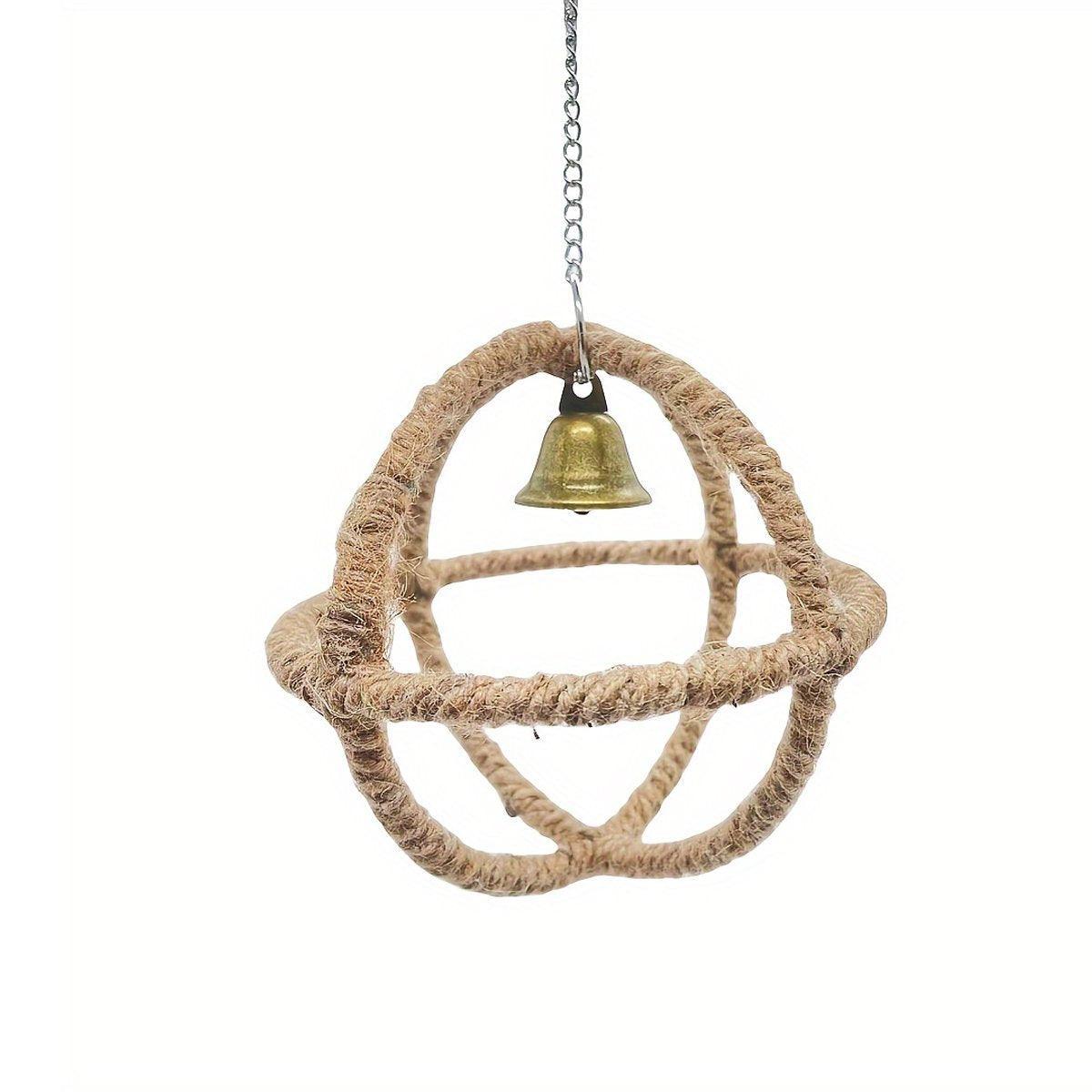 Interactive Parrot Toys Nibbling Balls Hoop Swing Bird Chew Play Activity