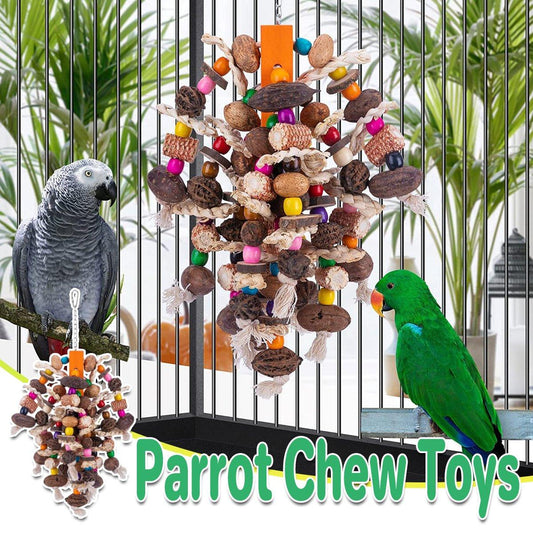 Colourful Parrot Toy Chew Corn Cob Fun Toy for Birds Safe Natural Playtime