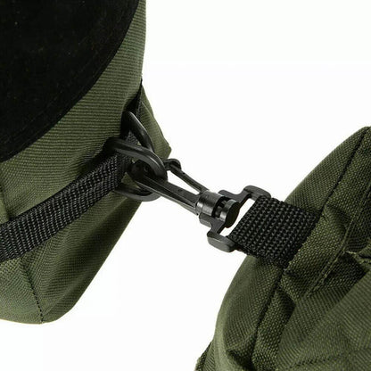 Target Hunting Shooting Range Sand Bag Set Rifle Gun Rest Stand Pack Tactical - Black