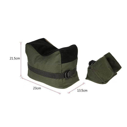 Target Hunting Shooting Range Sand Bag Set Rifle Gun Rest Stand Pack Tactical - Black