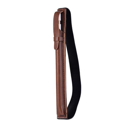 Pencil Holder Case Protective Sleeve Pouch Tablet For Apple Ipad Pen Black Brown - Brown