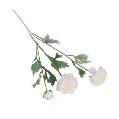 5pcs Artificial Peony Silk Flowers Bouquet Decor Faux Floral Arrangements - Champagne