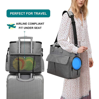 6PCS Pet Travel Outing Backpack Large Capacity Folding Storage Multifunctional