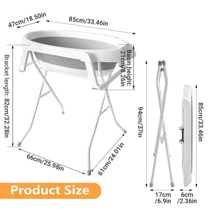 Pet Bath Tub Elevated Stand for Cats and Puppies Portable Bathing Tub for Pets