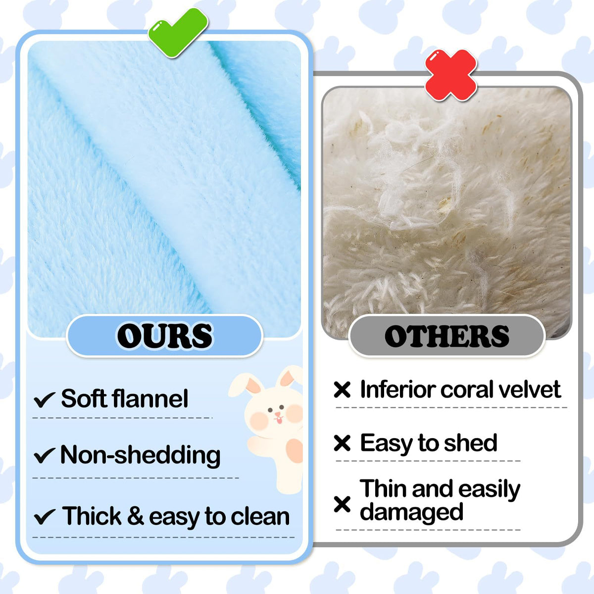 Small Animal Bed Cushion Plush Sleeping Mat for Pet Carrier Cage Nest Hamster - Pink