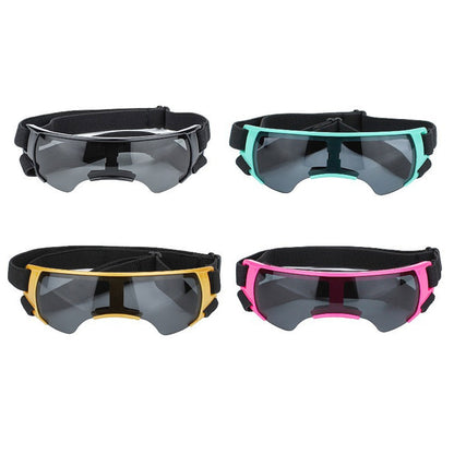 Pet Dog Sunglasses Goggles UV Eye Shield for Small Dogs Outdoor Travel Sunshade - Black