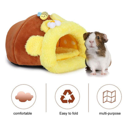 Wear-resistant Pet Bird Nest Cotton Padded Small Animal Bed Cozy Honeypot Design - S