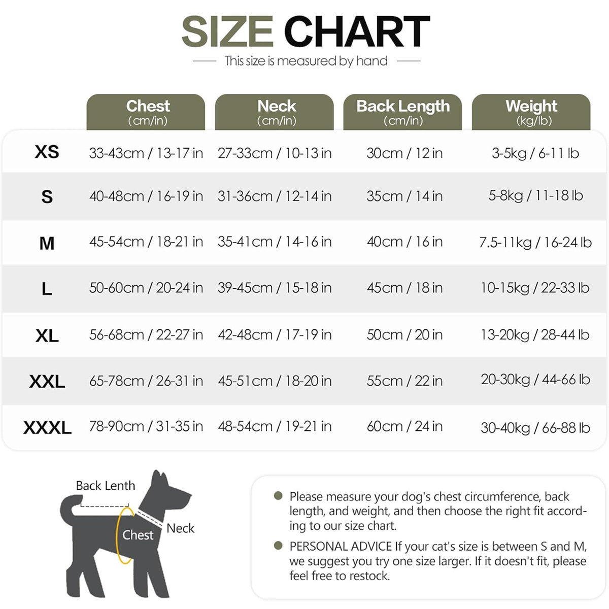 Calming Dog Vest for Stress Relief Travel Thunder Wrap Jacket for Medium Large Dogs - L