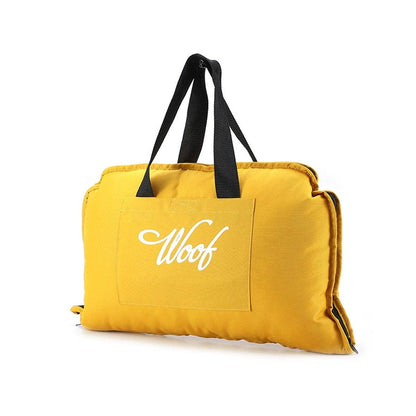 Portable Folding Pet Kennel Zippered Outdoor Dog Bed Travel Mat Waterproof - Blue Orange