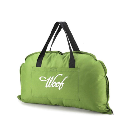 Portable Folding Pet Kennel Zippered Outdoor Dog Bed Travel Mat Waterproof - Blue Orange