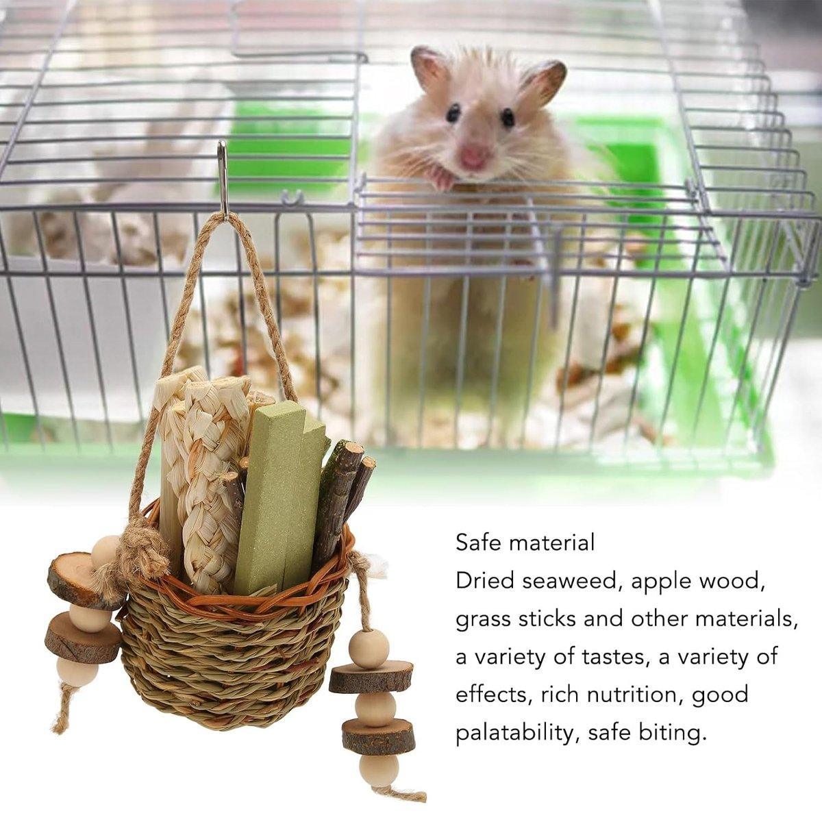 Pet Teething Stick Set Chew Toys for Hamster Dental Care Small Animal Supplies