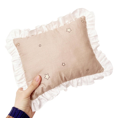 Lace Cat Pillow Soft Pet Cushion for Sleeping Comfortable Kitty Bed Cushion - White Strawberry