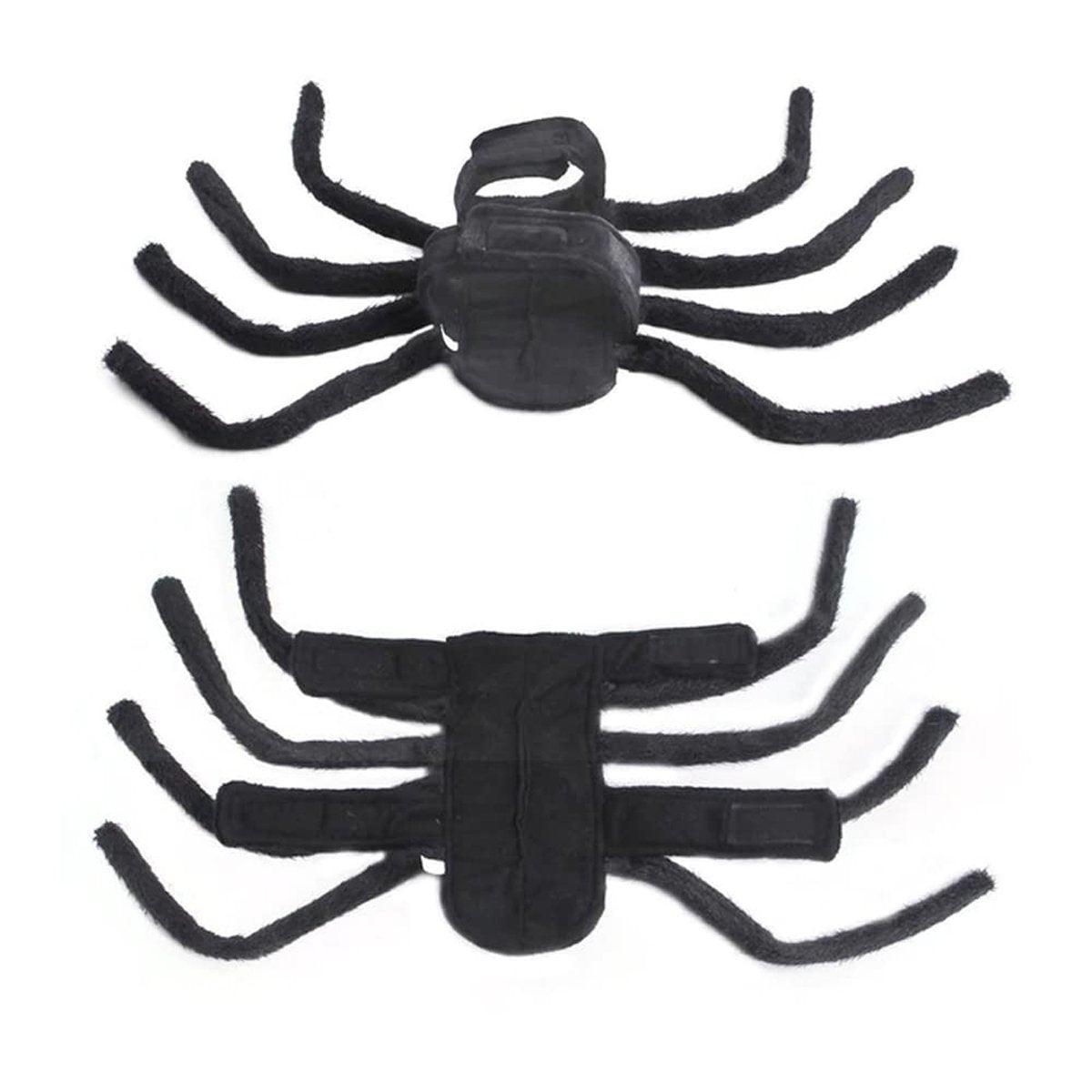 Pet Spooky Big Spider Halloween Costume Dress Up for Dogs Cats and Small Pets - L