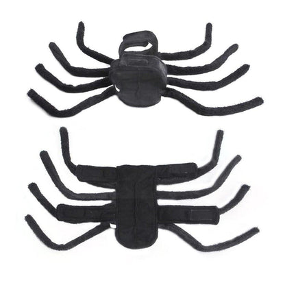 Pet Spooky Big Spider Halloween Costume Dress Up for Dogs Cats and Small Pets - L