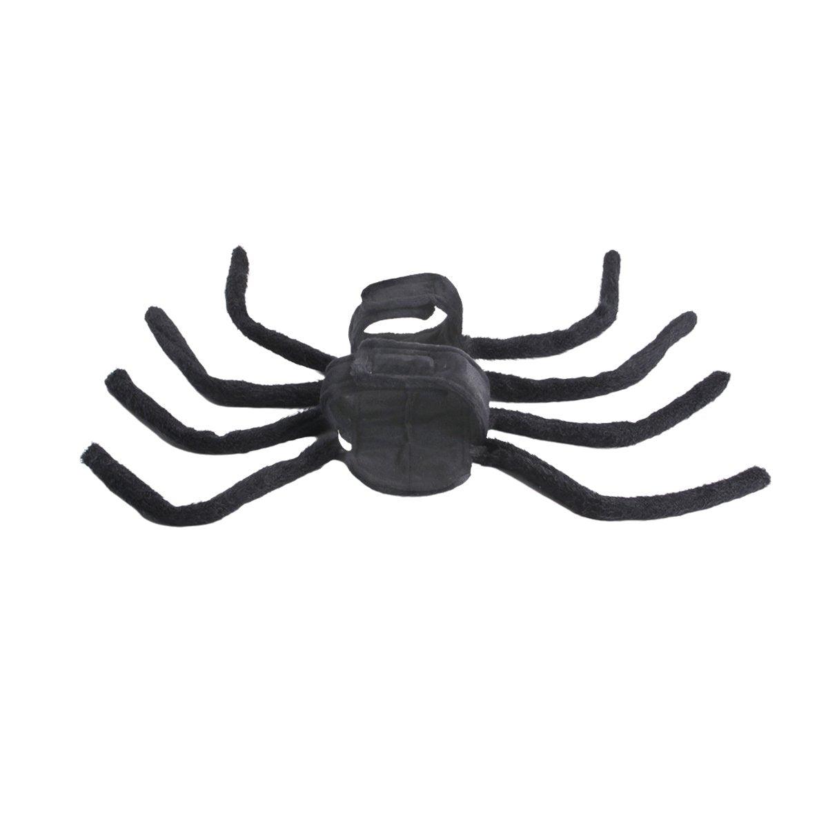 Pet Spooky Big Spider Halloween Costume Dress Up for Dogs Cats and Small Pets - L