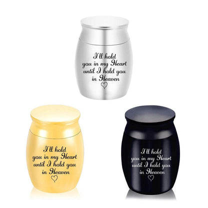 Cremation Urn Holder for Ashes Small Dog Cat Pet Memorial Keepsake Box Funeral - Black