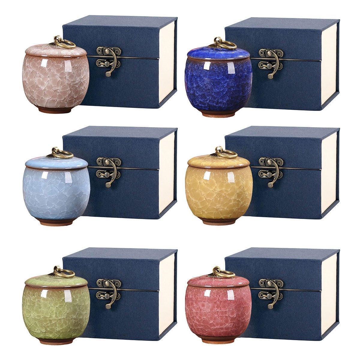 Small Pet Urn for Ashes Memorial Keepsake Urns for Dog Cat Cremation Remains - Sky Blue