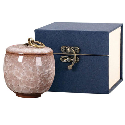 Small Pet Urn for Ashes Memorial Keepsake Urns for Dog Cat Cremation Remains - Sky Blue