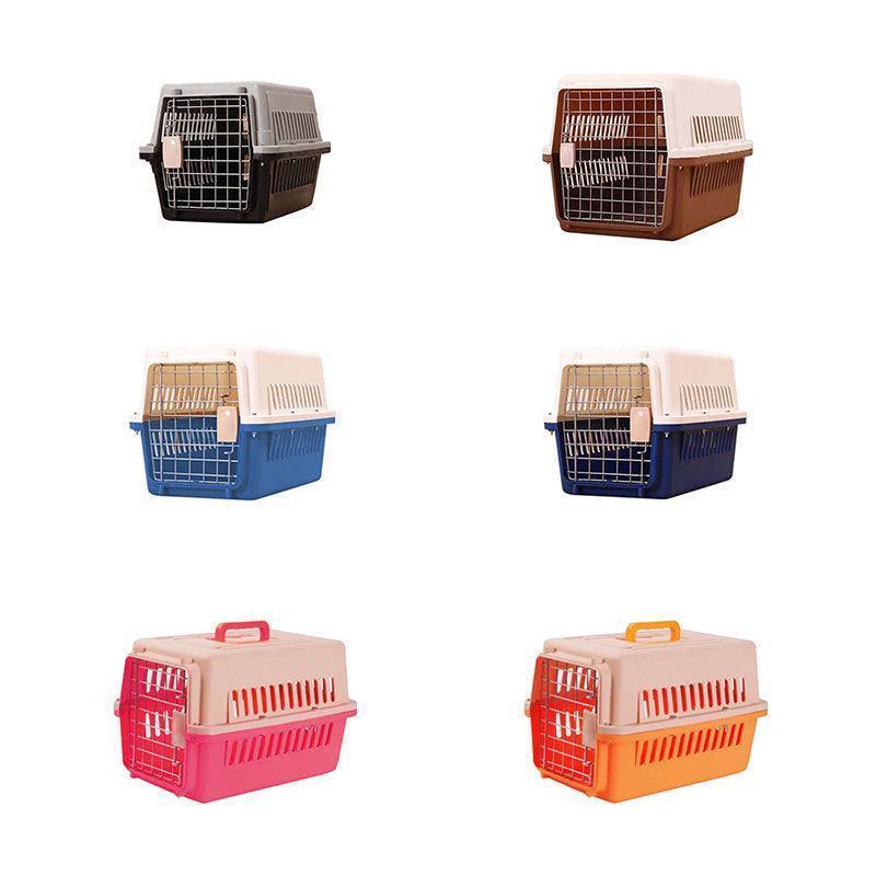 M Size Dog Cat Rabbit Portable Tote Crate Pet Carrier Kennel Travel Airline Carry Bag - Blue