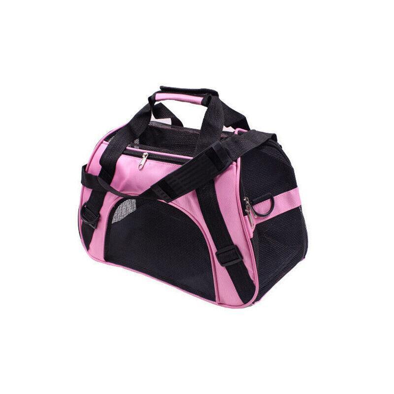 Pet Carrier Bag Portable Large Cat Dog Comfort Tote Travel Bag Airline Approved - Black