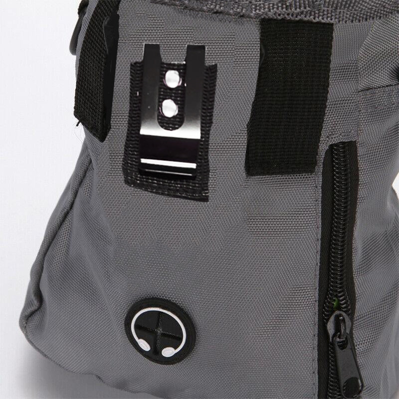 Dog Training Treat Pouch Pet Snack Bag Large Capacity Puppy Waist Bags Agility - Grey