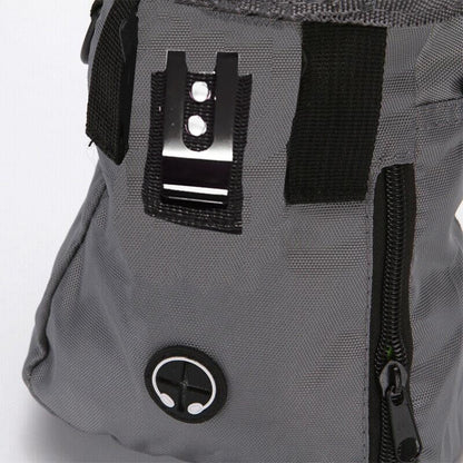 Dog Training Treat Pouch Pet Snack Bag Large Capacity Puppy Waist Bags Agility - Grey