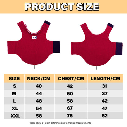 L Size Pet Dog Warm Coat Fleece Jacket Jumper Sweater Winter Puppy Vest Outfit - Yellow