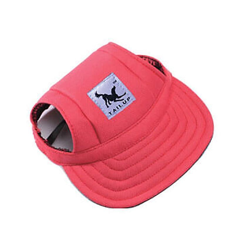 Dog Baseball Cap Outdoor Pet Sun Hat Summer Canvas Visor Puppy XL - Black