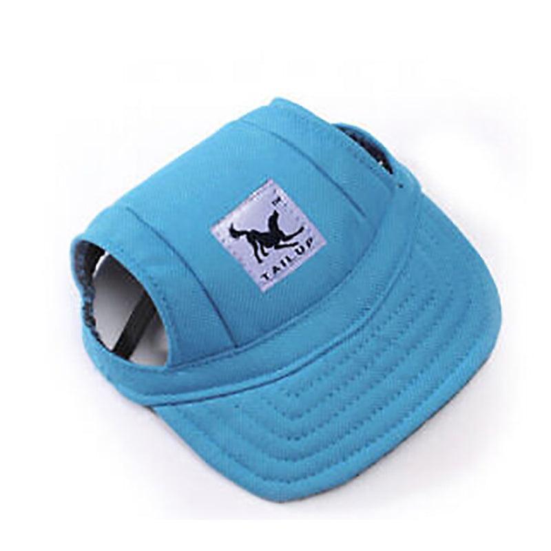 Dog Baseball Cap Outdoor Pet Sun Hat Summer Canvas Visor Puppy XL - Black