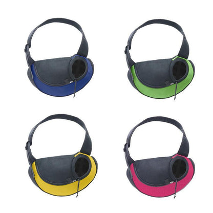 L Size Pet Shoulder Carrier Bag Puppy Cat Dog Travel Sling Backpack Portable - Yellow