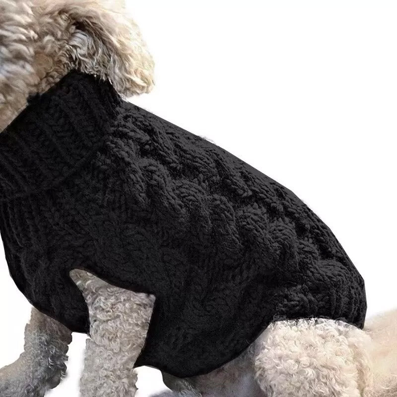 Puppy Dog Jumper Winter Warm Knitted Sweater Pet Clothes Small Dogs Coat Thermal S Size - Beige