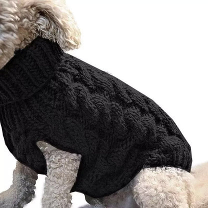 Puppy Dog Jumper Winter Warm Knitted Sweater Pet Clothes Small Dogs Coat Thermal S Size - Beige