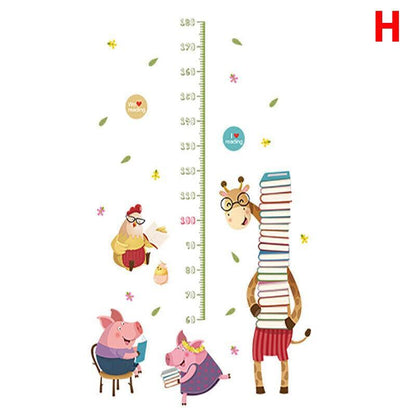 Removable Wall Height Chart Sticker Growth Measurement Ruler Decal for Wall Decor - F