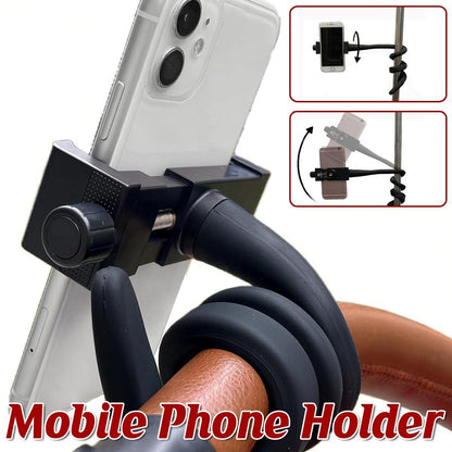 Universal Flexible Phone Holder Silicone Hose Stroller Crib Mount Stand Bracket