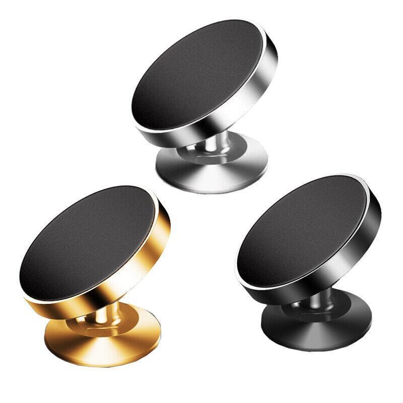 360 Degree Car Phone Holder Dashboard Mount Stand Cradle for Flat Surface - Black