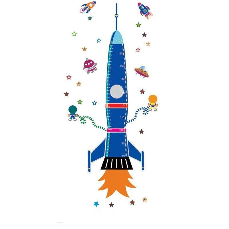 Removable Wall Height Chart Sticker Growth Measurement Ruler Decal for Wall Decor - H