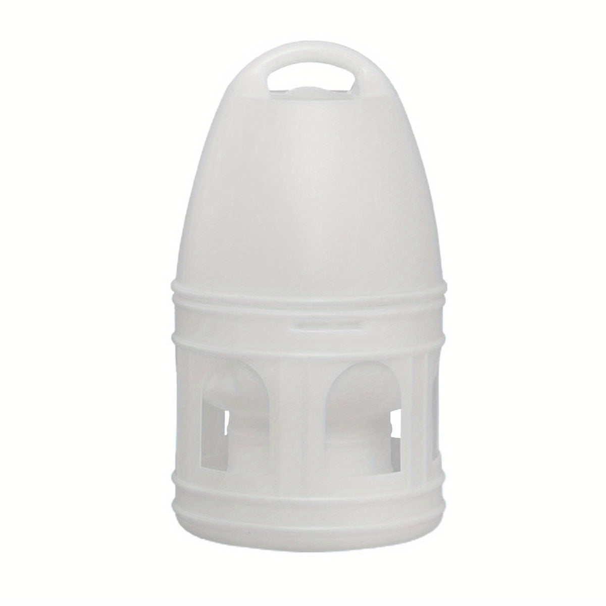 3L Pigeon Drinker White Plastic Drinking Pot Carrier Bird Water Dispenser Feeder