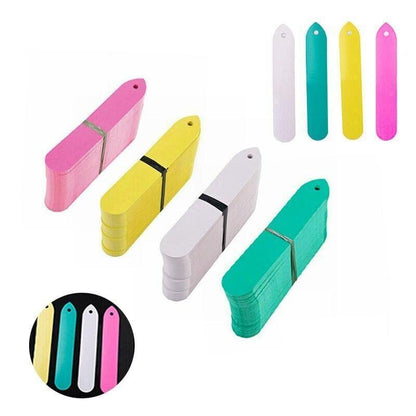 100PCS Plant Labels Flexible Pvc Plastic Garden Tag Nursey Seeding Marker Pen Bulk Sale - Pink