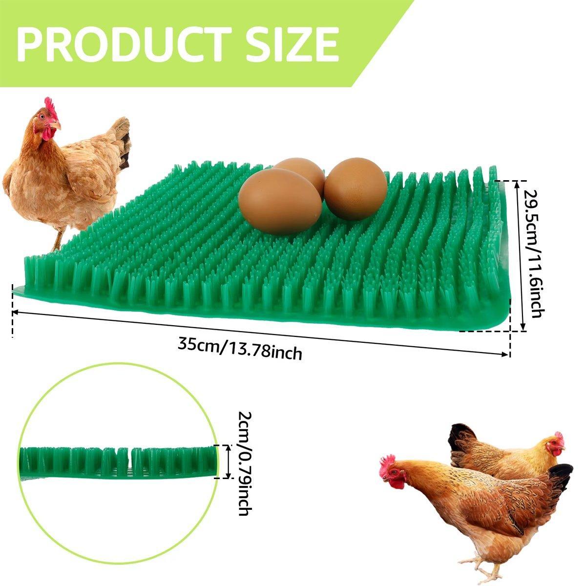 6PCS Egg Laying Box Mat Plastic Chicken Nest Grass Pad Imitation Grass Gasket