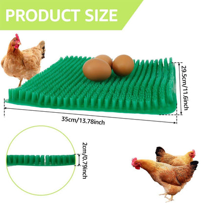 6PCS Egg Laying Box Mat Plastic Chicken Nest Grass Pad Imitation Grass Gasket