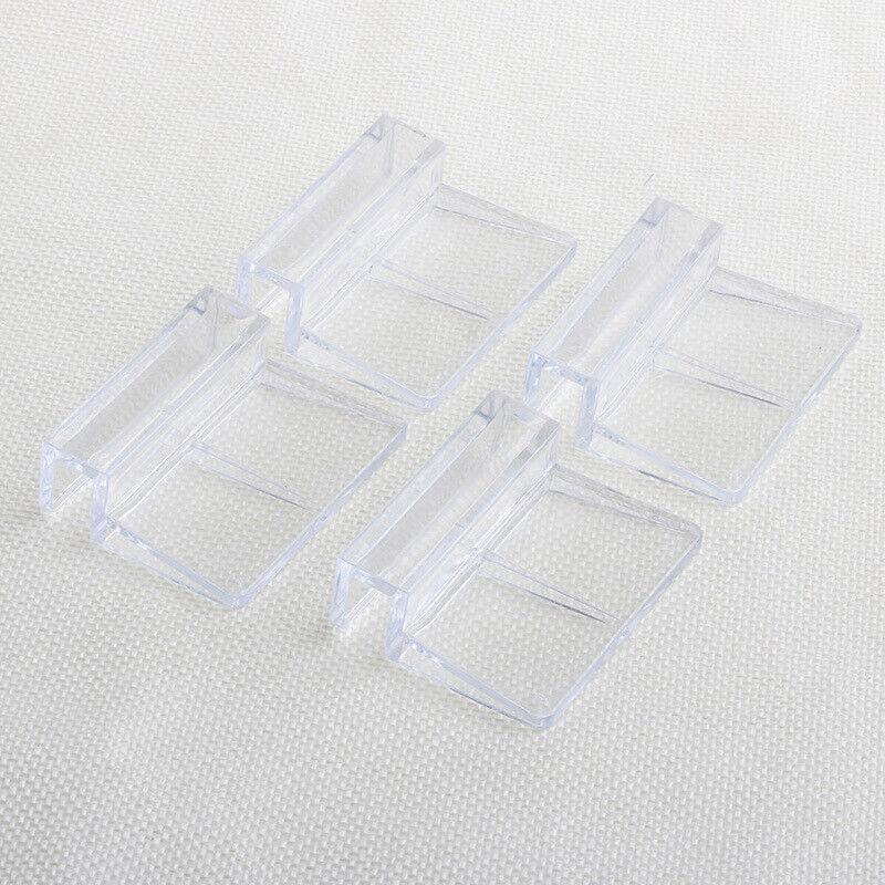 4Pcs Plastic Clips Glass Cover Support Holder Aquarium Fish Tank 6/8/10/12Mm New - 10MM