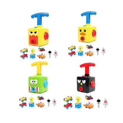 Kids Balloon Powered Car Toy Air Pump Racer Launcher Fun Vehicle Pump Toys - Black Bird