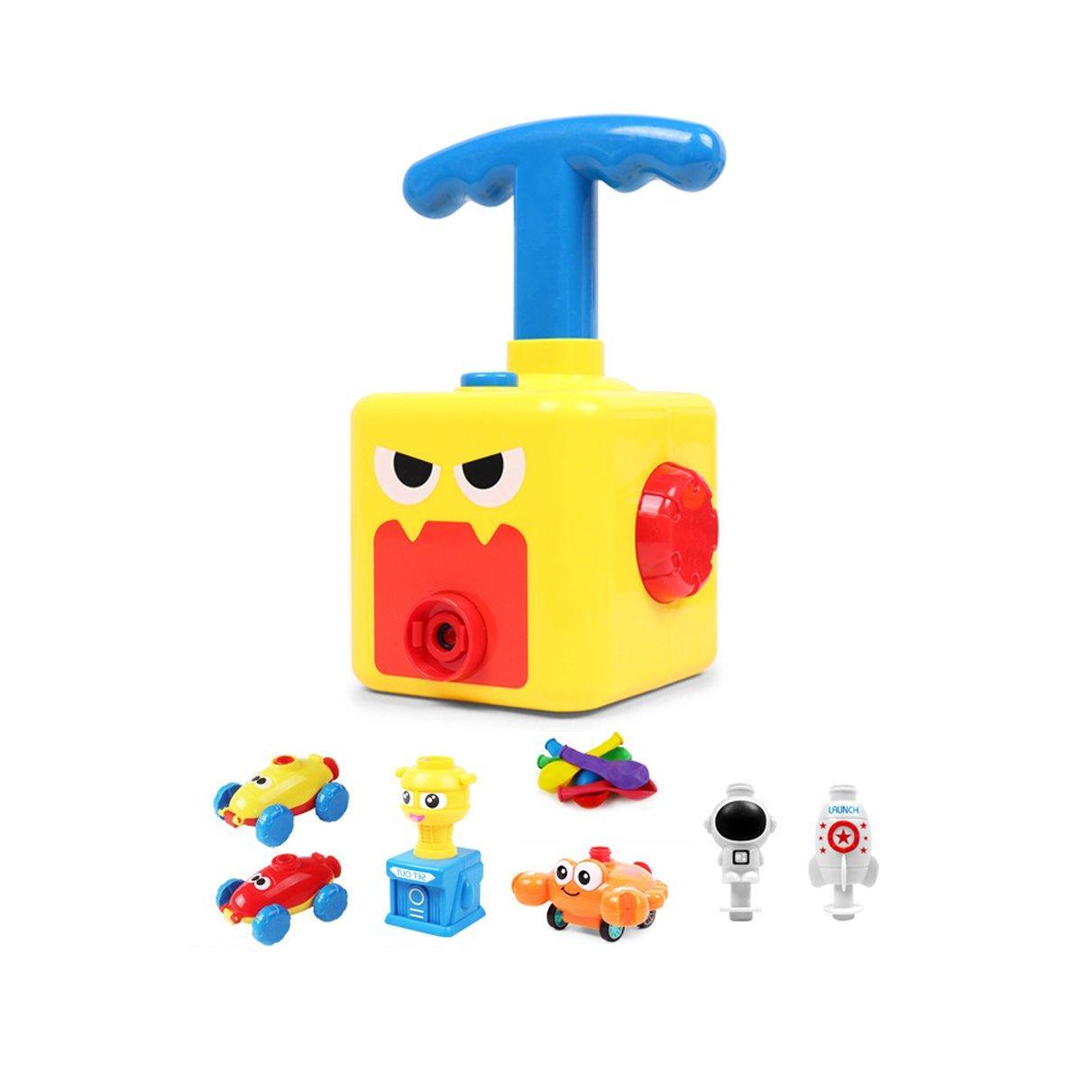 Kids Balloon Powered Car Toy Air Pump Racer Launcher Fun Vehicle Pump Toys - Black Bird