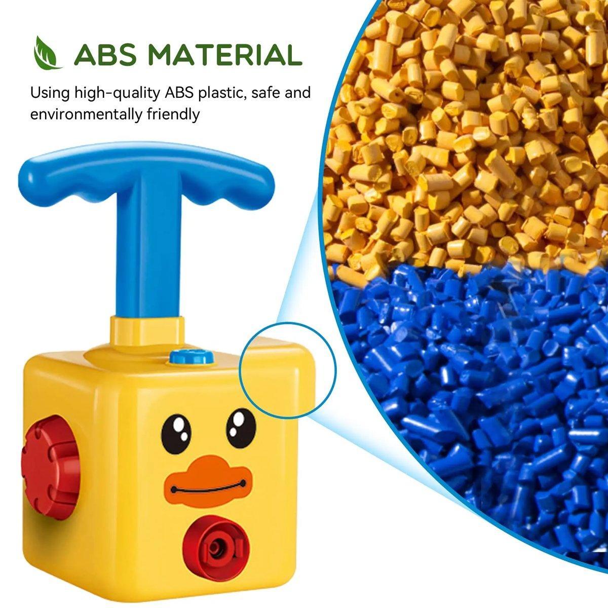 Kids Balloon Powered Car Toy Air Pump Racer Launcher Fun Vehicle Pump Toys - Frog